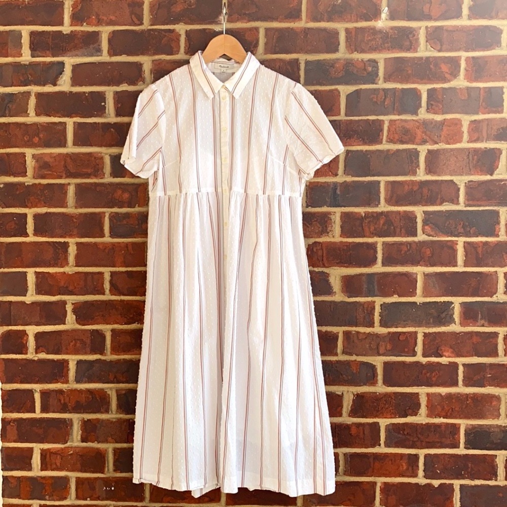 Madewell Striped Midi Shirtdress